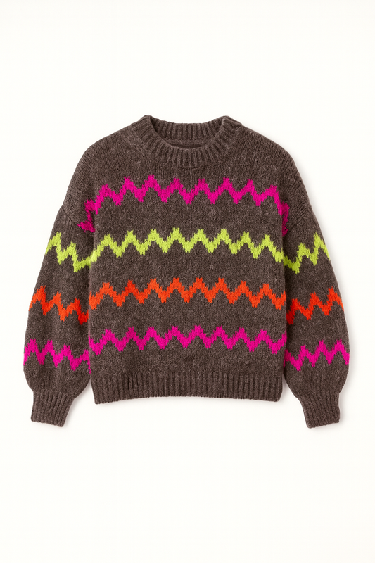 Pullover Neon Waves