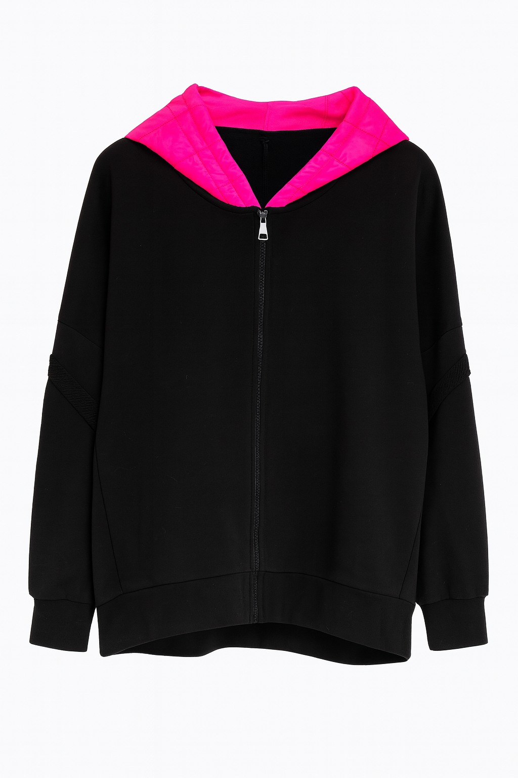 Oversize Hoodie Curvy Schwarz