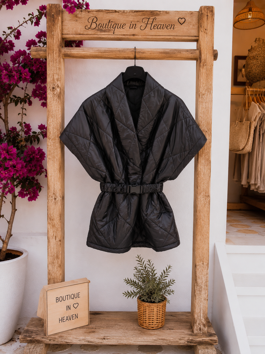 🖤 Leichte Steppweste im 80’s Style – Stylisch & außergewöhnlich ✨38-42