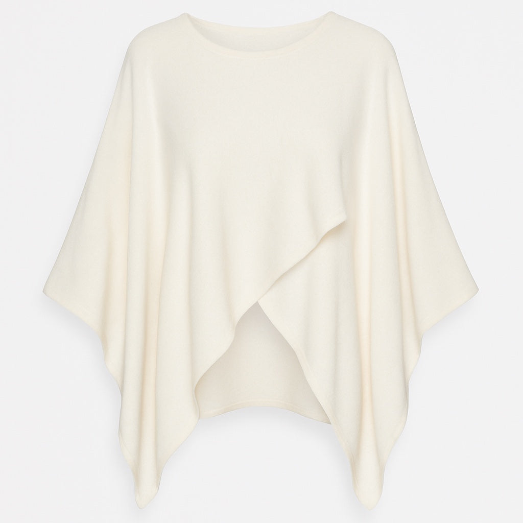 Kaschmir-Poncho Überwurf 3/4 Arm