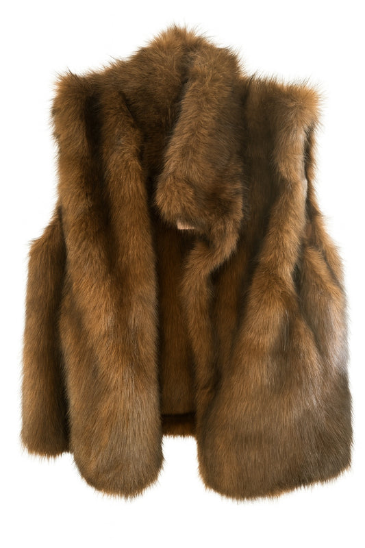 Faux Fur Vest Autumn Grace