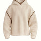 Dameshoodie met teddyfleece-look, diverse kleuren (maten 38-42)