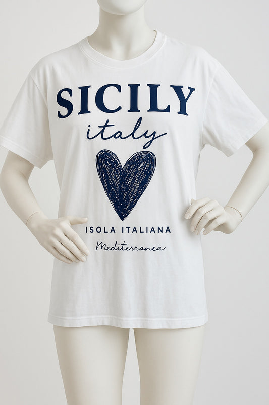 T-Shirt „Sicily Italy“ – Mediterraner Style zum Verlieben