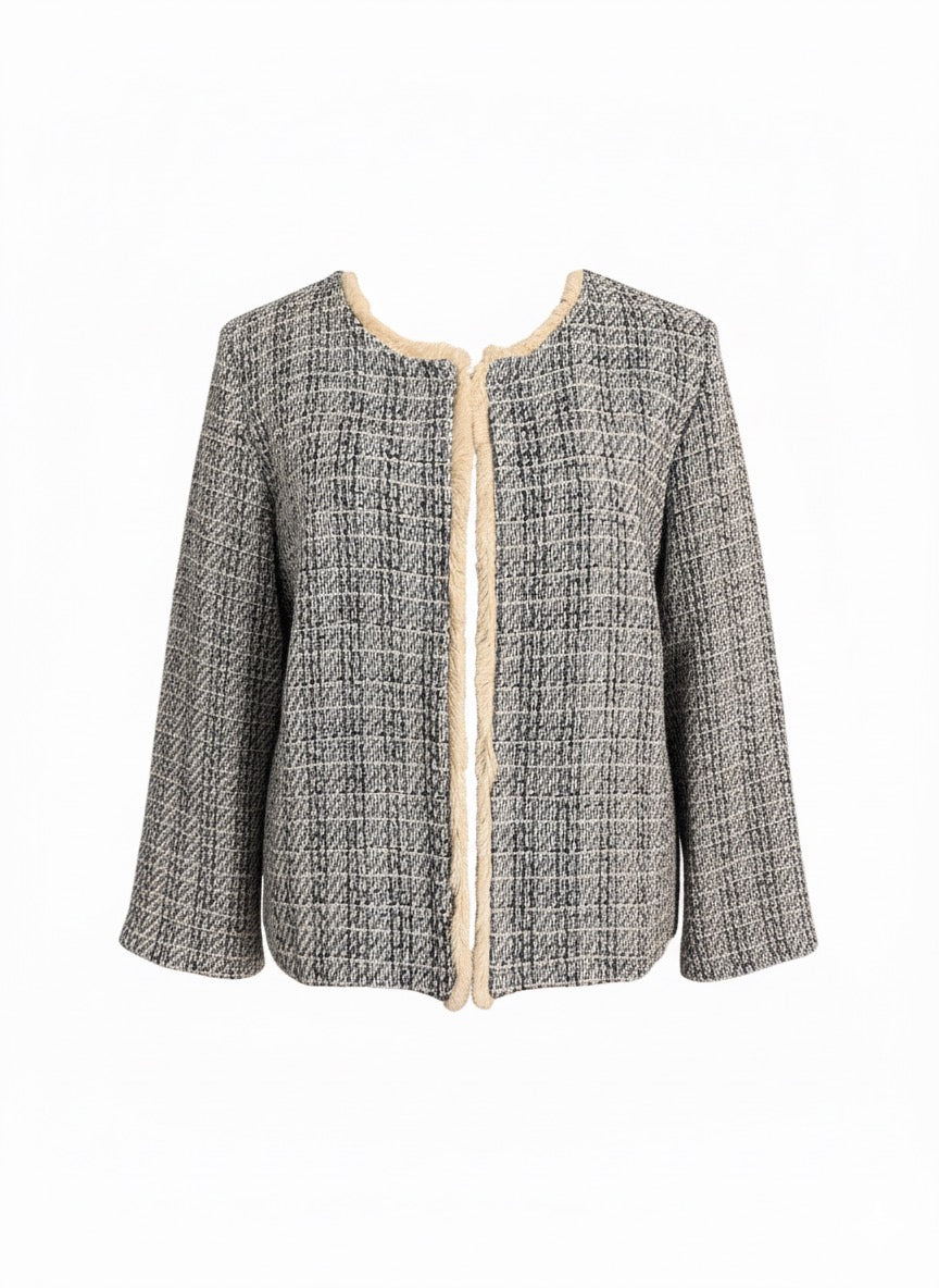 Elegante Boucle Jacke in 3 Farben