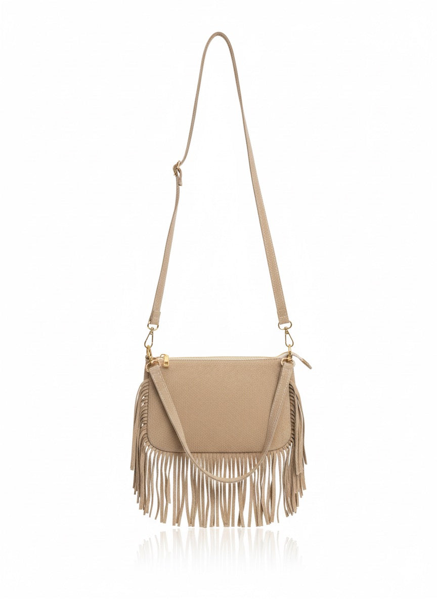 Wildlederoptik Tasche in 3 Farben