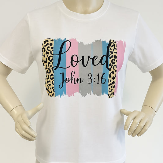 Weißes T-Shirt Loved