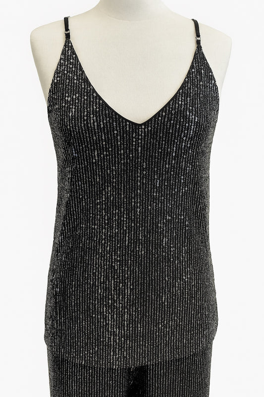 Glitzertop Pailetten-Partytop für festlichen Glamour.