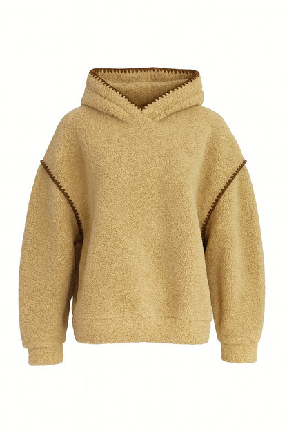 Dameshoodie met teddyfleece-look, diverse kleuren (maten 38-42)