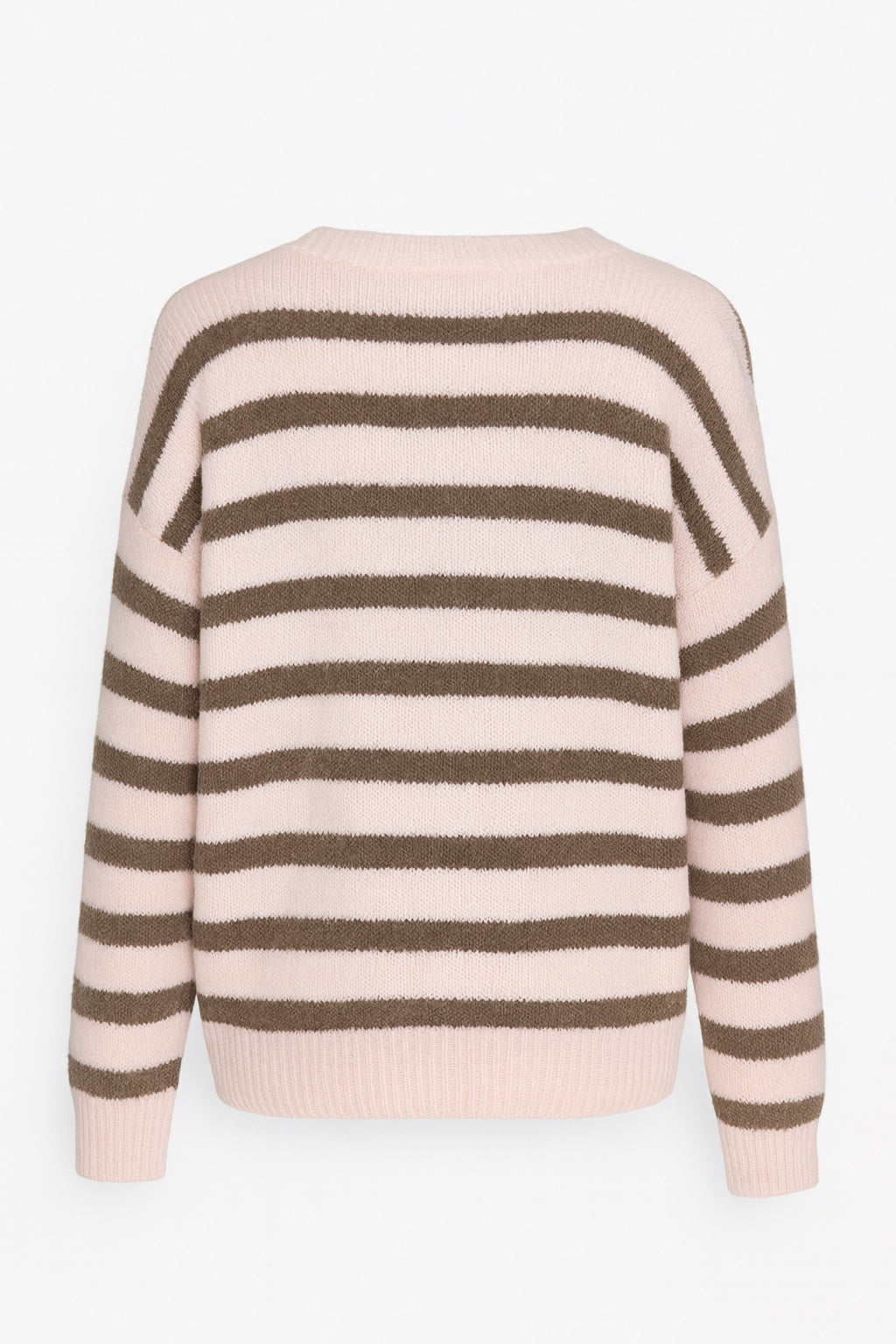 Strickjacke mit Smiley-Patch – in Rosa/Braun