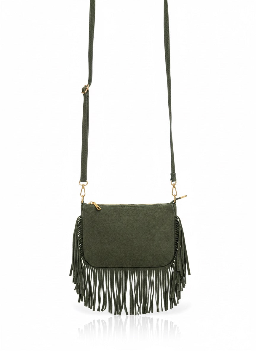 Wildlederoptik Tasche in 3 Farben