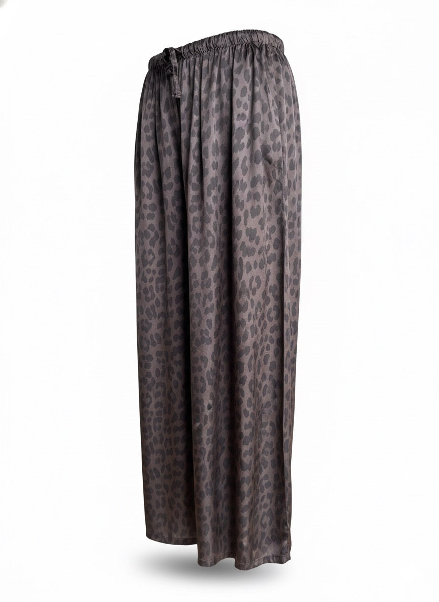 Elegante Culotte Hose mit Leopardenmotiv in 2 Farben
