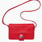 Rote Clutch mit Umhängegurt – Damen Abendtasche