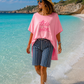Très Bien Oversize Shirt – Vorne kürzer, hinten länger – Sommer Statement-Shirt 38–42+