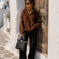 Women's Hooded Sweatshirt Teddy Fleece Look Various Colors (38-42)