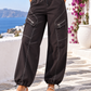 Cargo Chic Hose „Espresso Glam“ – Damen Schlupfhose mit Zipper-Details | 38–44
