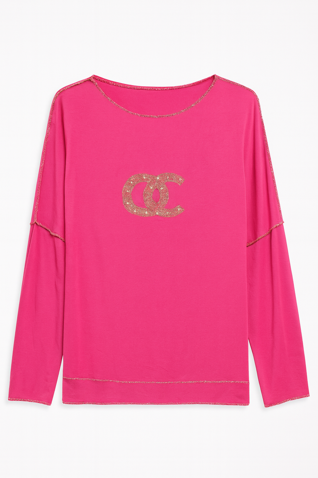 Longshirt Schwarz I Pink I Weiss