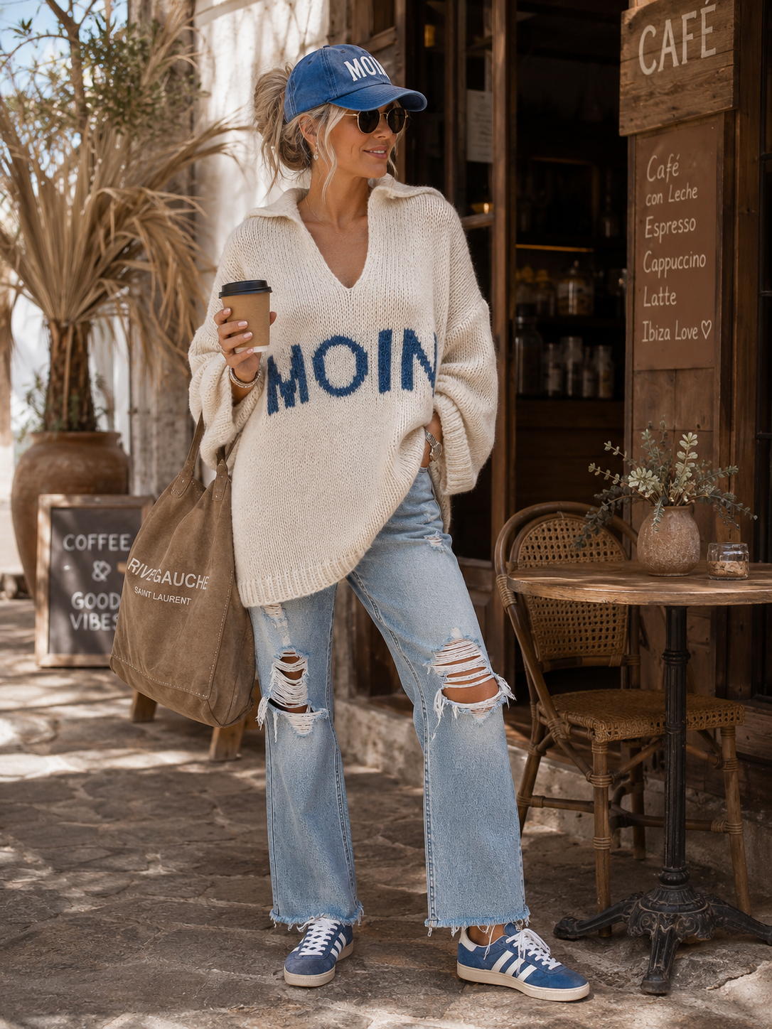 Women's Hoodie Women's Pullover Knitted Jumper Moin (38-46)