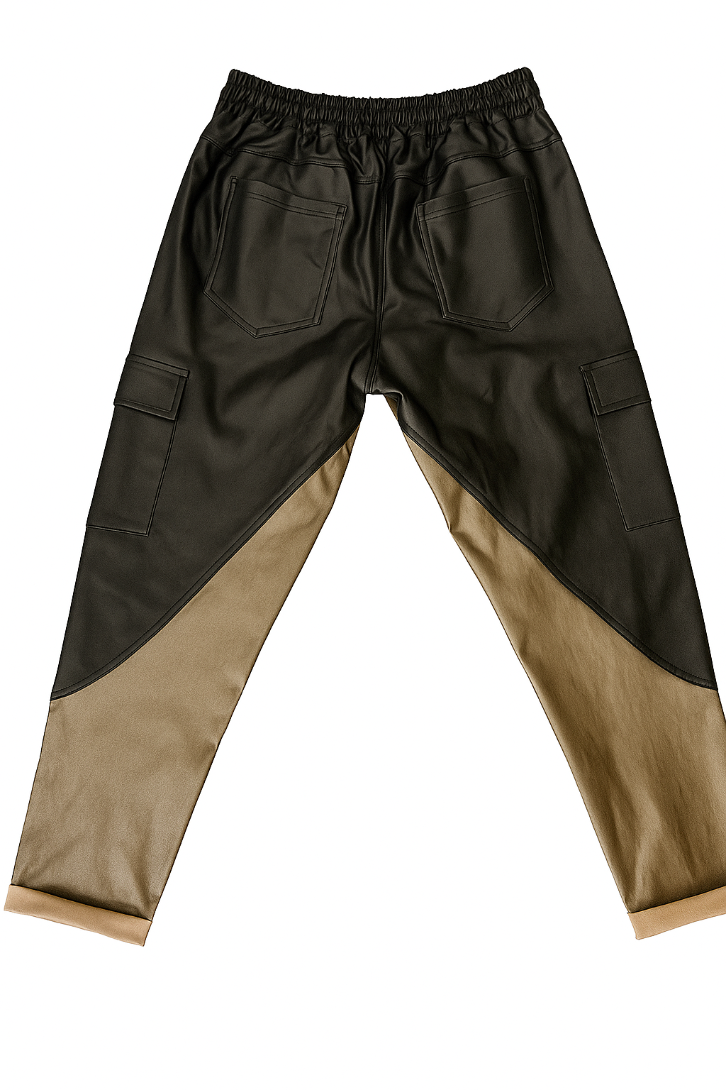 Cargo-Hose in Schwarz-Gold