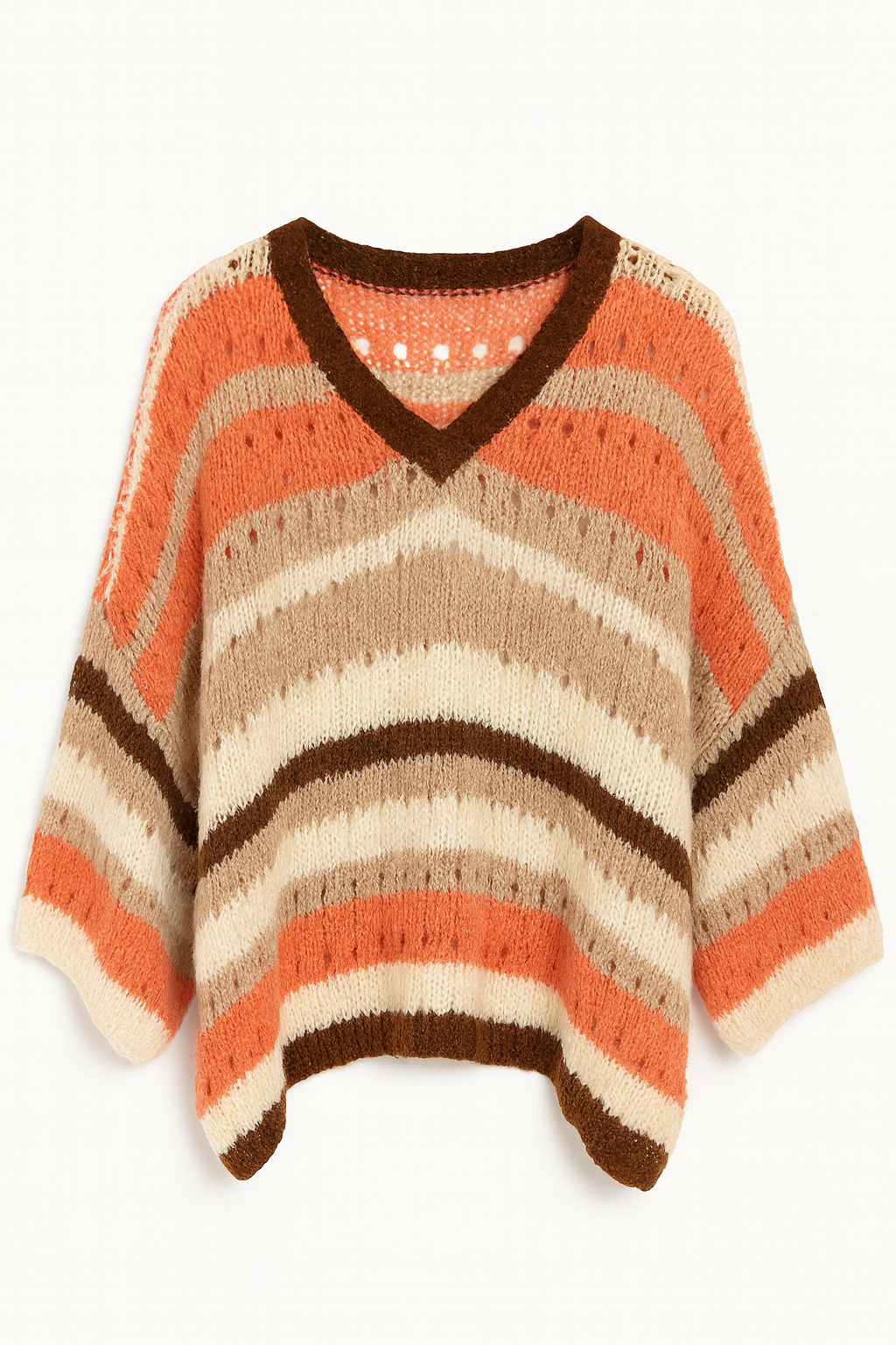 Pullover Curvy in Lachs I Pink I Schwarz