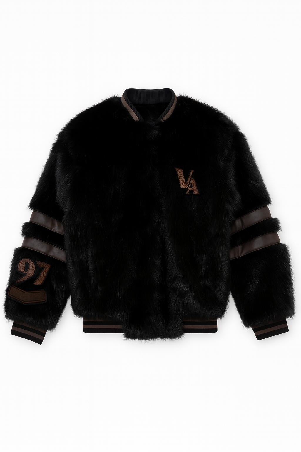 Collegejacke Kunstfell