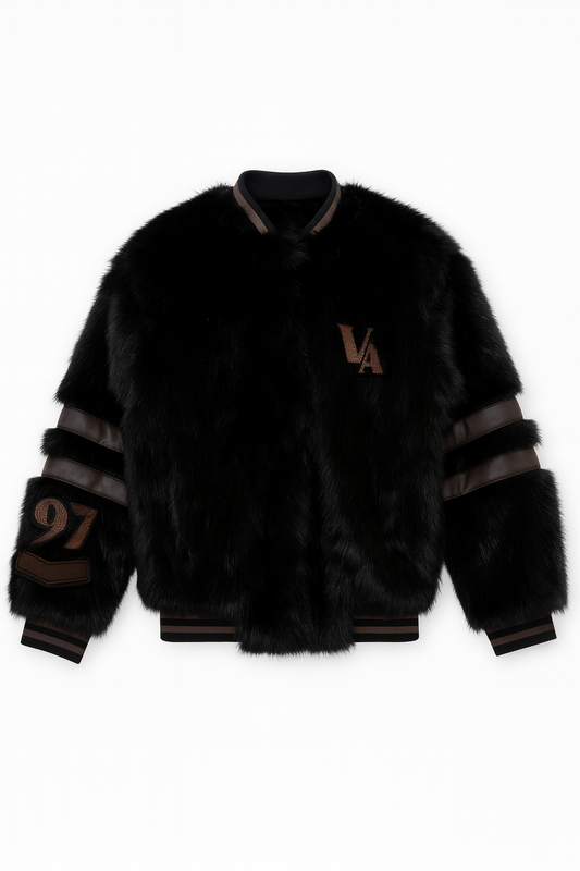 Collegejacke Kunstfell