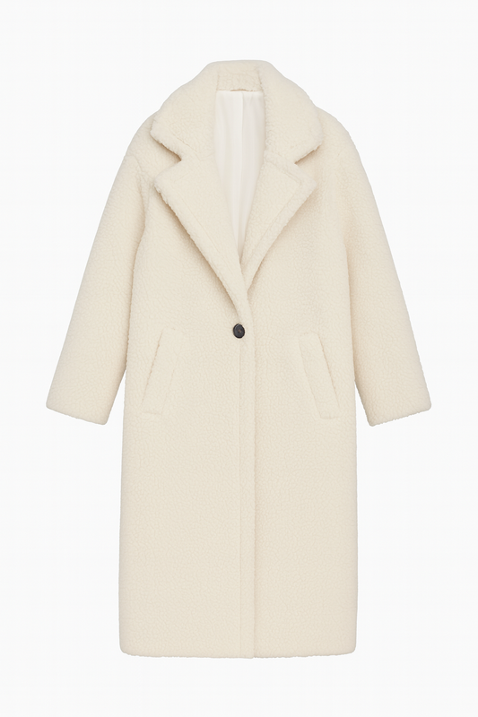 Teddy Dream Coat – Cremeweiß