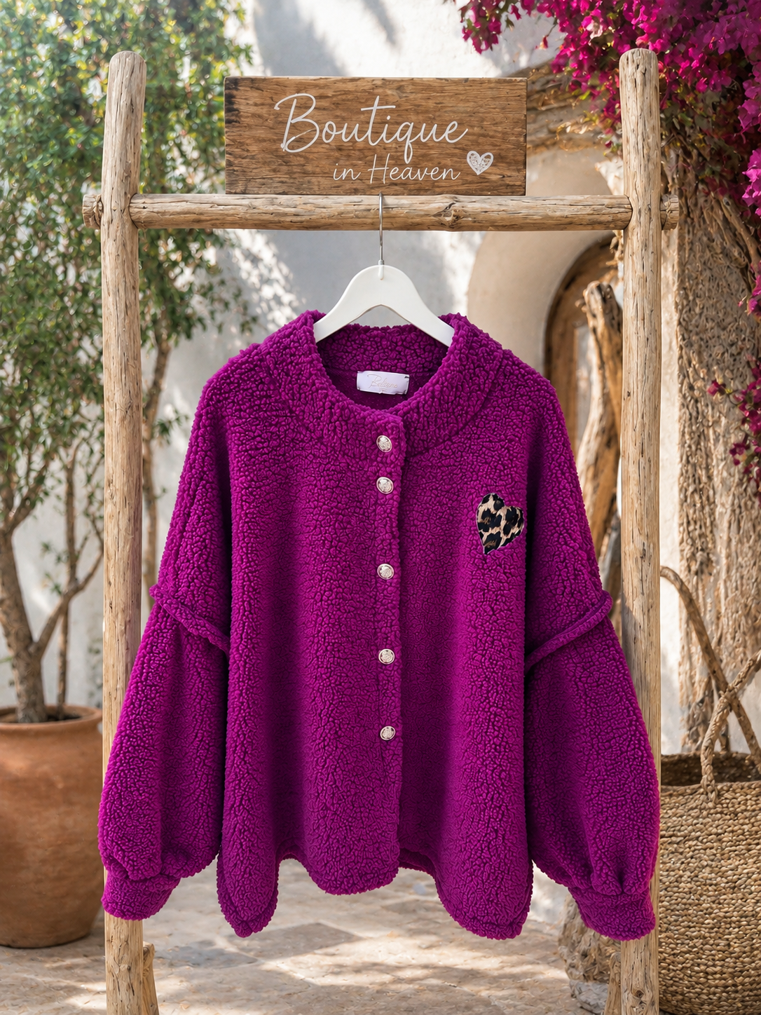 💜 Berry Chic Teddy Jacket - Your New Statement Piece! 38-44