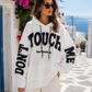 💙 TOUCH Oversized Hoodie - Women's Hoodie | 38–42+ | Statement Hoodie | 6 Colors