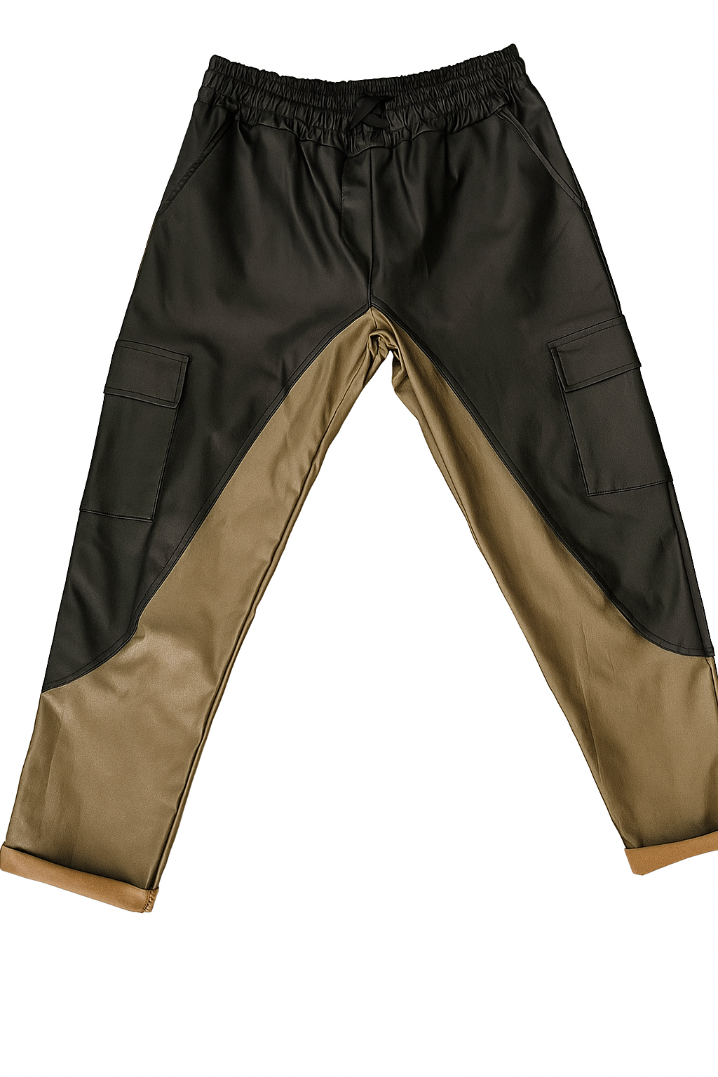 Cargo-Hose in Schwarz-Gold