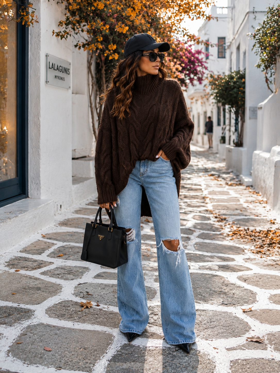 Women's Turtleneck Knitted Sweater Oversized (UK 10-18)