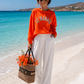 Damen Oversize Sweatshirt Neonfarben – Le Marais Paris Pullover mit 3D-Print | Trend Statement