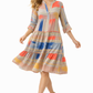 Boho Sommerkleid Damen Multicolor – Luftiges Ethno Kleid mit Volantärmeln | Leicht & Elegant (Gr. 38-42)