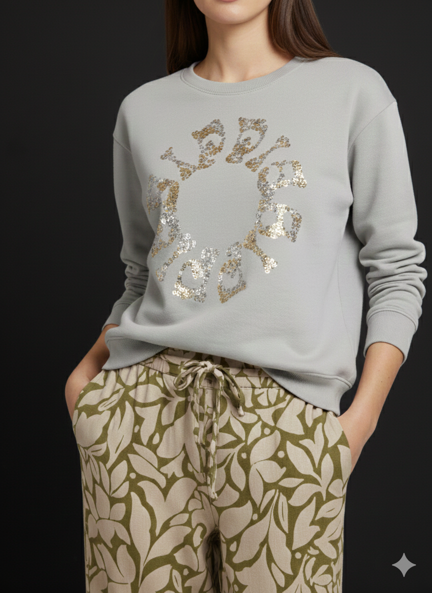 Damespullover/sweatshirt/longshirt van Yippie Hippie