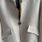 Les Blondinettes Bomberjacke Creme mit Struktur – elegante Damenjacke