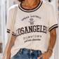 Los Angeles Damen Strickshirt Creme | Kurzarm Feinstrick Pullover mit Viskose | Boutique in Heaven 36-40