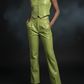 💚 Lime Glow Metallic-Weste – Limited Edition Boutique Glamour S