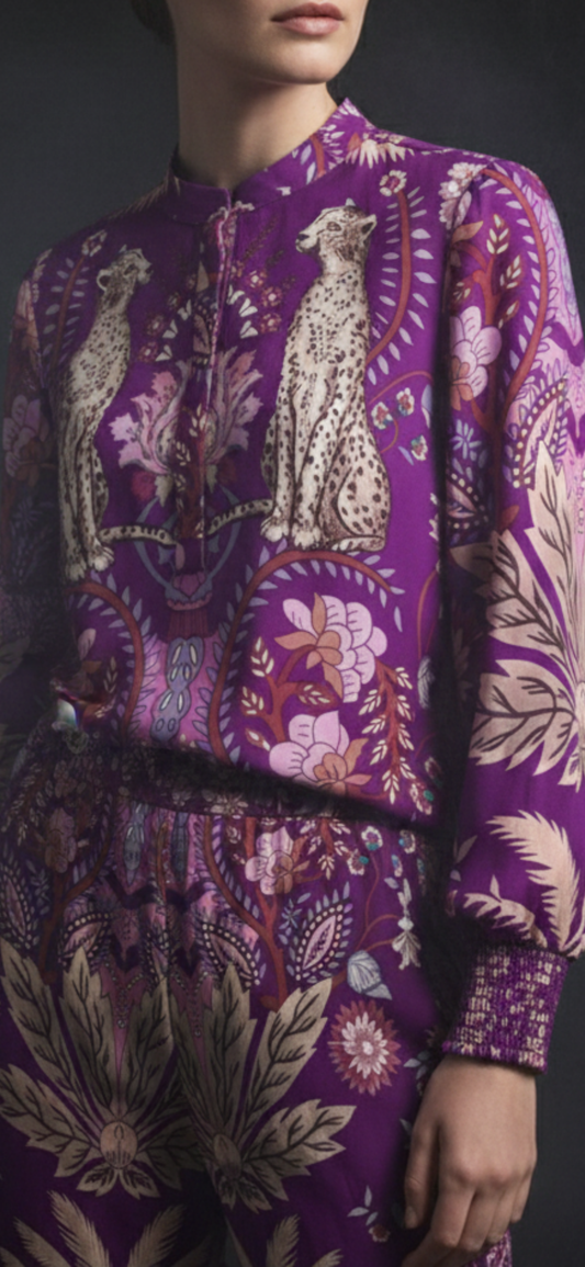 Yippie Hippie Bluse mit exotischem Design