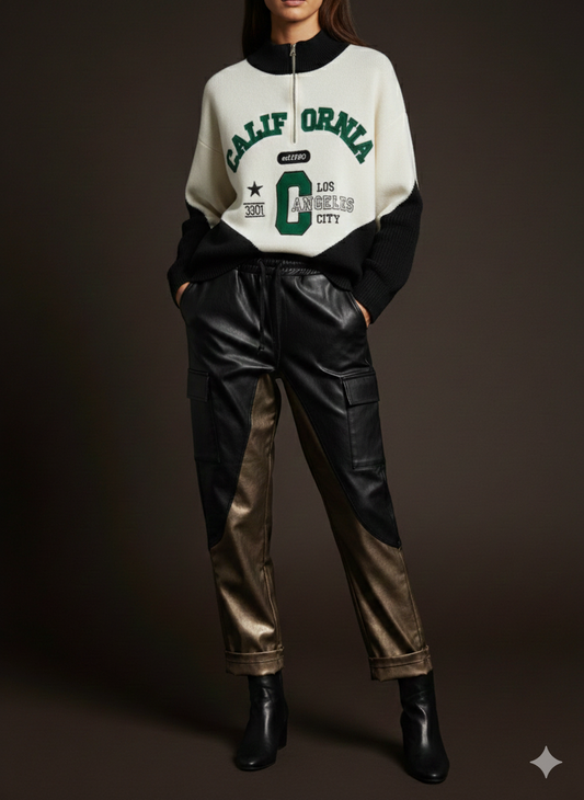 Damestrui met lange mouwen en ritssluiting (maten 36-42)