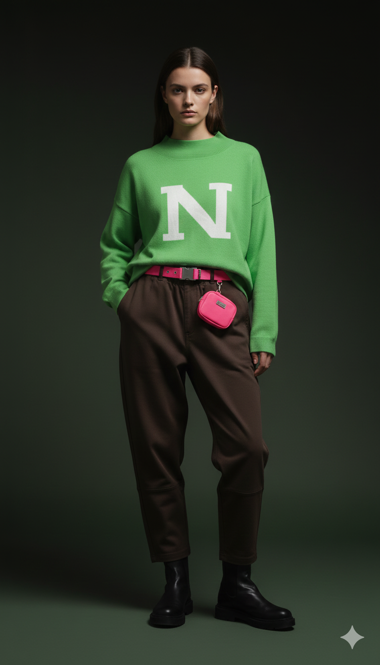 Trui voor dames met gebreide look, lange mouwen, oversized (38-46)