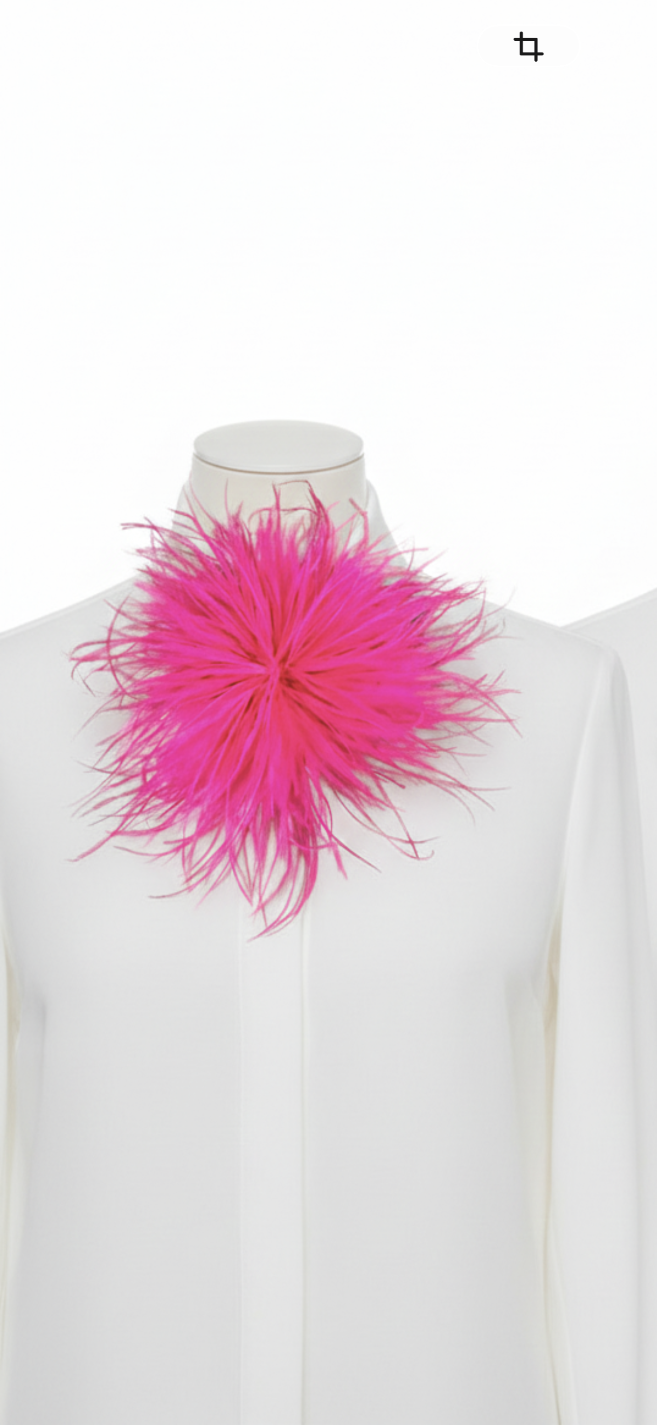 Blauwe en roze pompon speld