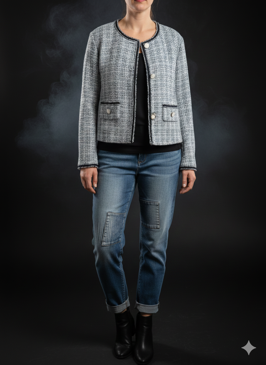 Elegant bouclé jasje in 3 kleuren