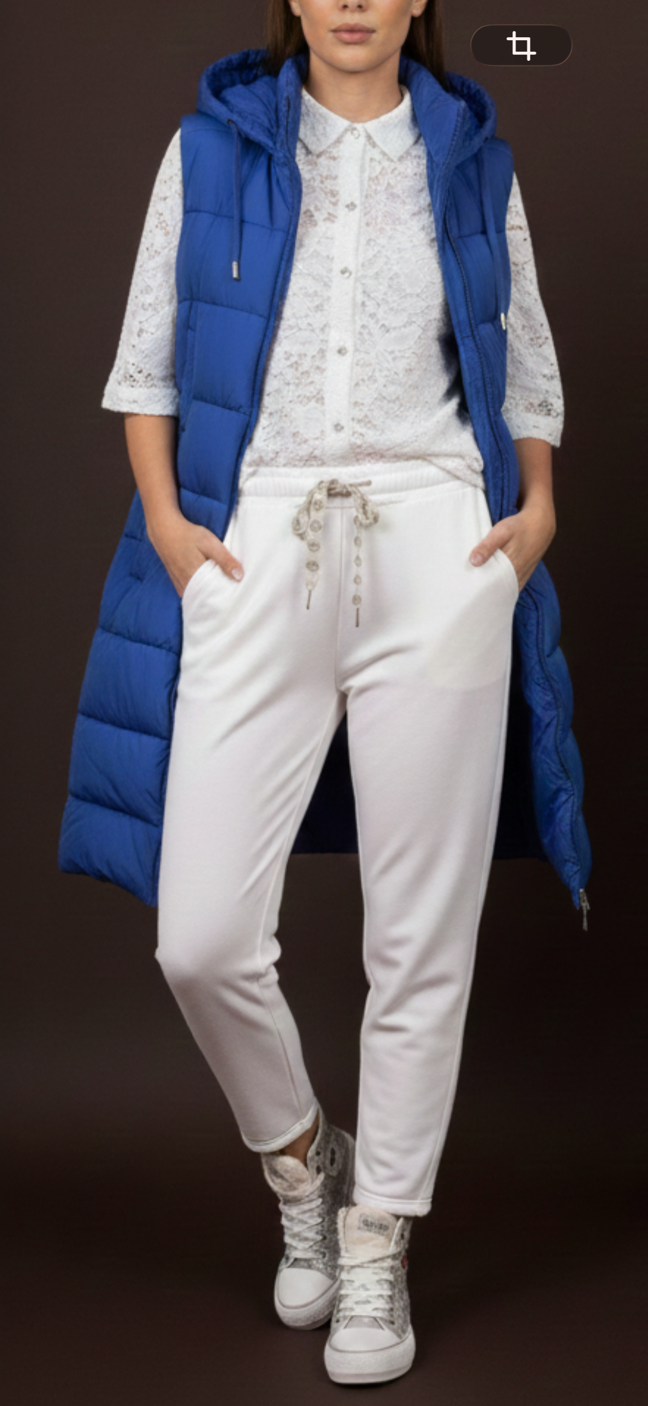 stilvolle, gesteppte ärmellose Weste