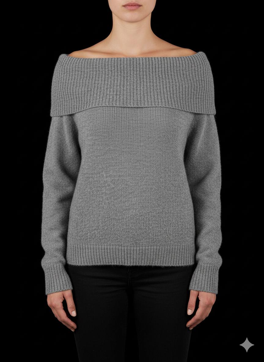 Damestrui, gebreid, off-shoulder / coltrui (38-42)