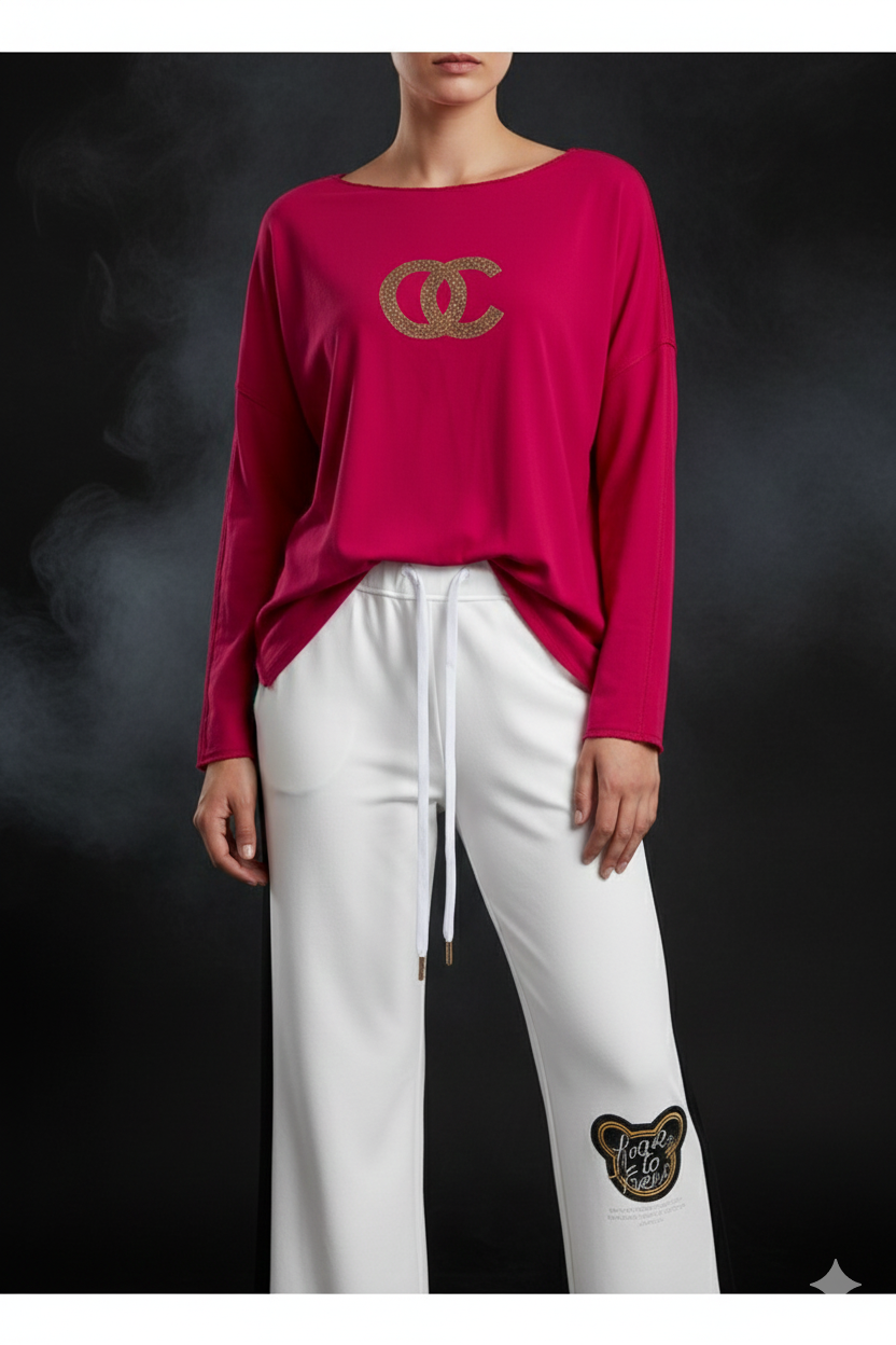 Dames sweatshirt met lange mouwen (maat 38-42)