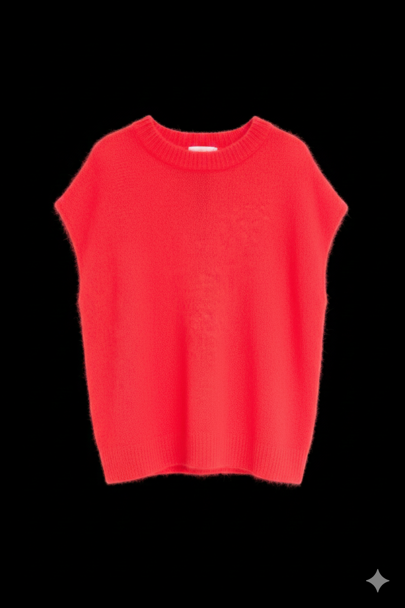 Damespullover met korte mouwen, oversized, neonkleurig (maten 40-48)