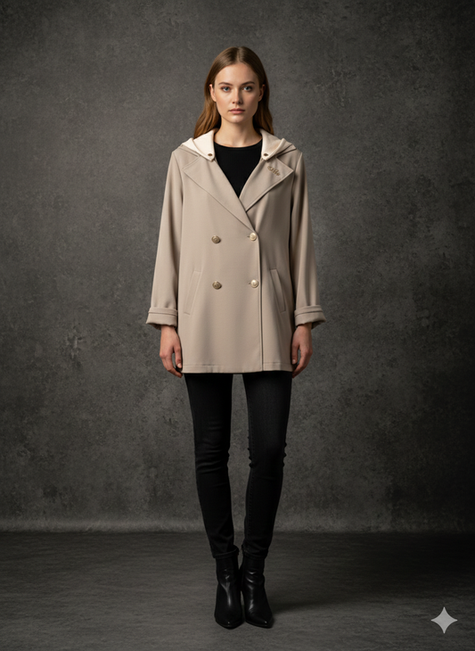 Blazer mit abnehmbarer Kapuze 2 Farben