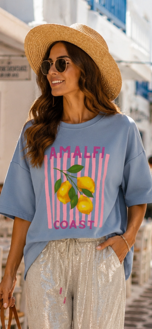 🍋 Amalfi Coast Lemon Love Sweatshirt – Dolce Vita trifft Mykonos Glamour
