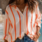 🧡 Neon Glow Muslin Blouse – Curvy Oversized Blouse Cream-Orange | Cotton | Size 38–46 🌴☀️
