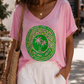 🌴 Ibiza Neon Palm Oversize-Shirt – Pink, Weiß oder Schwarz | Summer Vibes ☀️🌺 38-46