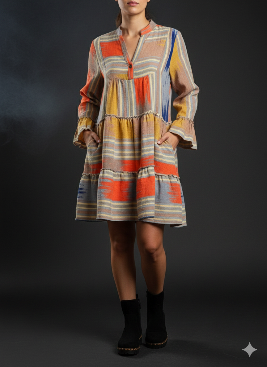 Damenkleid Midikleid Bohostyle (38-42)